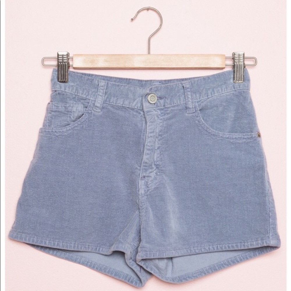 Brandy Melville NWOT Corduroy Light Blue Shorts